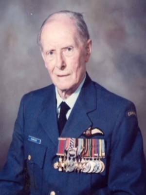 Group Captain Dudley Burnside in Honourary RCAF uniform