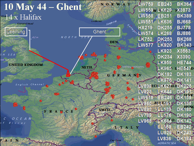 May 10 raid route