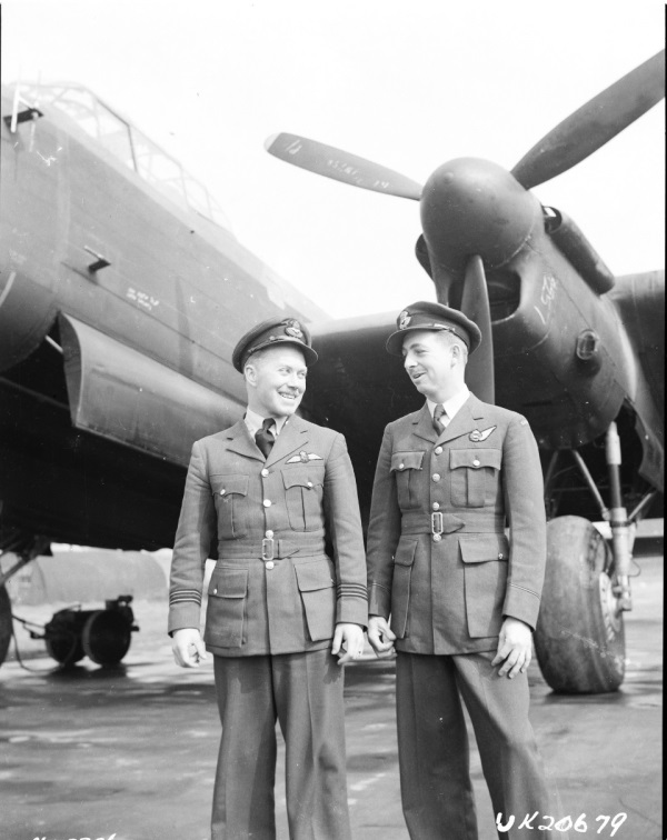 Two guys beside a Halifax
