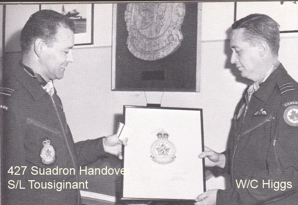 squadron handover to W/C Higgs 