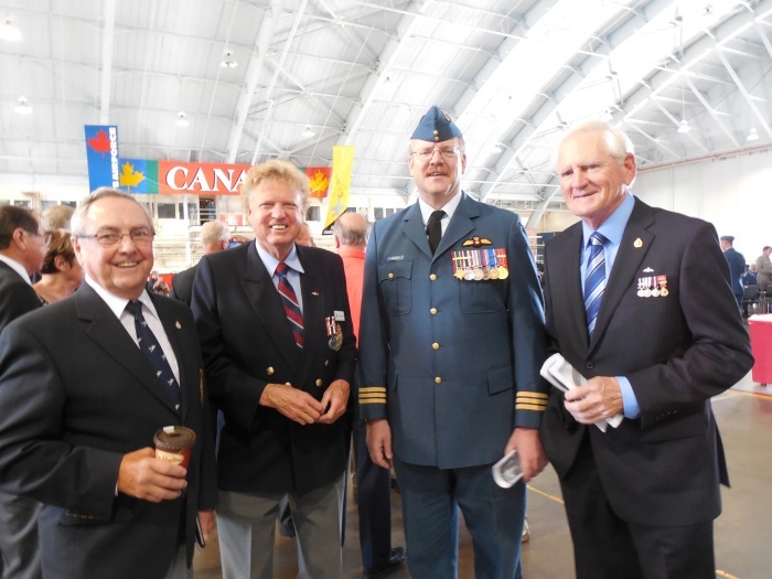 Sask,Dick,Eddie,Walt at reception