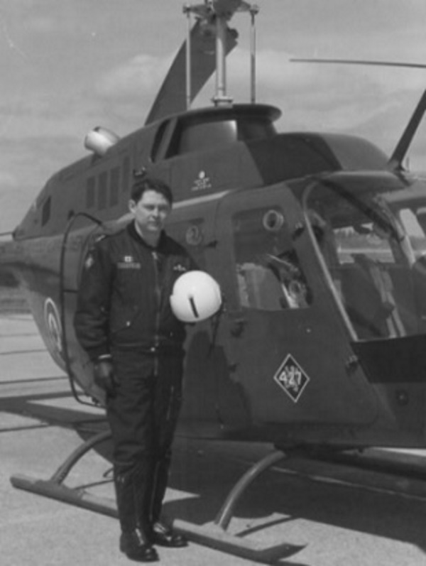 BGen Gosden with heli