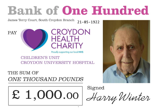 Harry's cheque